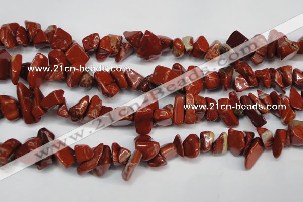 CCH275 34 inches 8*12mm red jasper chips gemstone beads wholesale