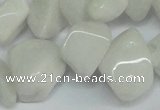 CCH285 34 inches 8*12mm milky jade chips gemstone beads wholesale