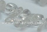 CCH290 34 inches 8*12mm white crystal chips gemstone beads wholesale