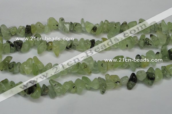 CCH293 34 inches 8*12mm green rutilated quartz chips beads wholesale