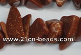CCH301 34 inches 8*12mm goldstone chips gemstone beads wholesale