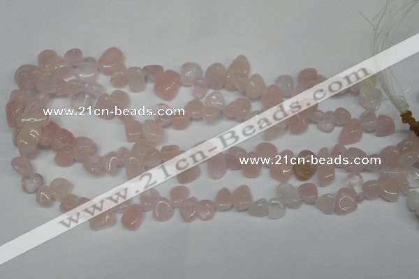 CCH311 15.5 inches 10*15mm rose quartz chips gemstone beads wholesale