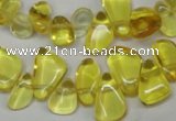 CCH313 15.5 inches 10*15mm synthetic citrine chips beads wholesale