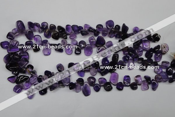 CCH315 15.5 inches 10*15mm amethyst chips gemstone beads wholesale