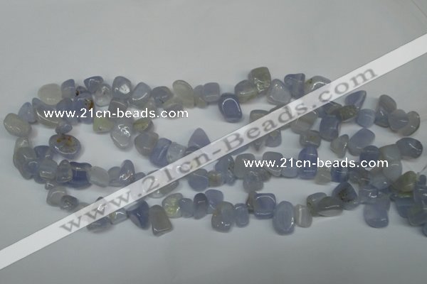 CCH322 15.5 inches 10*15mm blue chalcedony chips beads wholesale