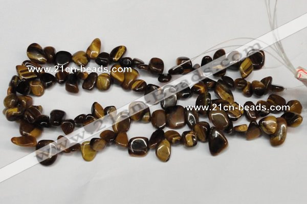 CCH327 15.5 inches 10*15mm tiger eye chips gemstone beads wholesale