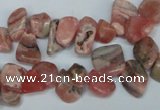 CCH328 15.5 inches 10*15mm rhodochrosite chips gemstone beads wholesale