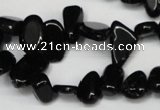 CCH332 15.5 inches 10*15mm black agate chips gemstone beads wholesale