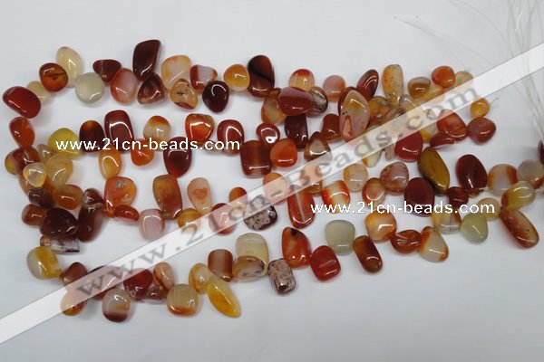 CCH333 15.5 inches 10*15mm red agate chips gemstone beads wholesale