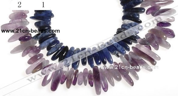 CCH34 16 inches purple & blue sodalite chips beads wholesale