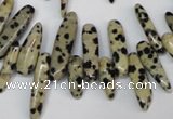 CCH344 15.5 inches 5*20mm dalmatian jasper chips beads wholesale