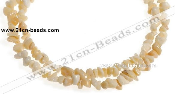 CCH35 35 inches pale yellow topaz chips gemstone beads wholesale