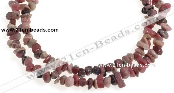 CCH37 34 inches rhodonite chips gemstone beads wholesale