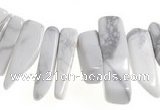 CCH40 16 inches white howlite chips gemstone beads wholesale