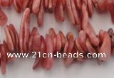 CCH400 15.5 inches 6*12mm - 8*18mm argentina rhodochrosite chips beads