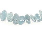 CCH43 16 inches aquamarine chips gemstone beads wholesale