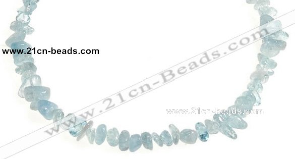 CCH43 16 inches aquamarine chips gemstone beads wholesale