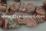 CCH619 15.5 inches 6*8mm - 10*14mm rhodochrosite chips gemstone beads