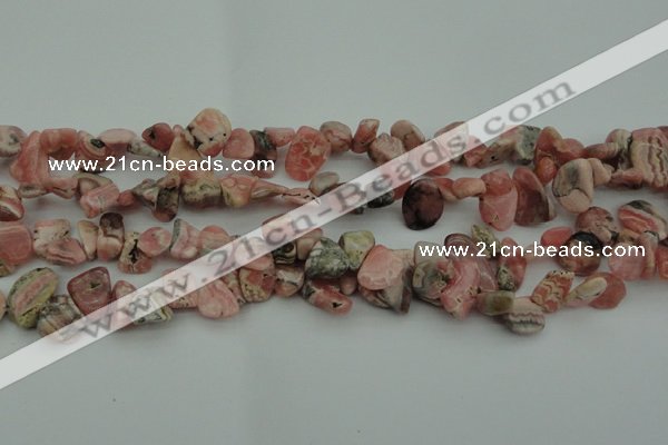 CCH619 15.5 inches 6*8mm - 10*14mm rhodochrosite chips gemstone beads