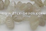 CCH622 15.5 inches 6*8mm - 10*14mm golden rutilated quartz chips beads