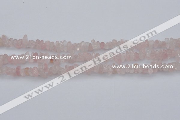 CCH653 15.5 inches 5*8mm - 6*10mm rose quartz chips beads