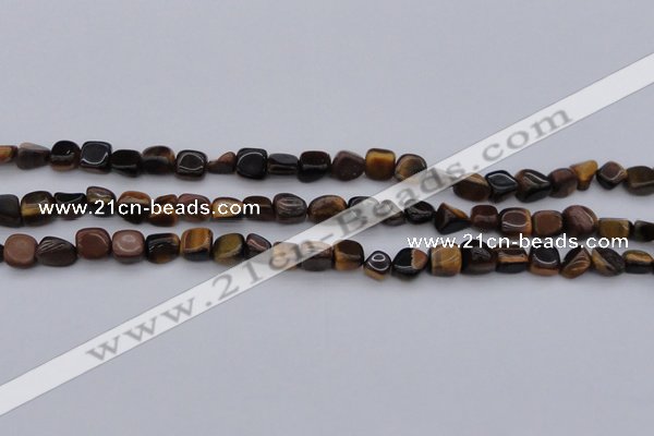 CCH670 15.5 inches 5*8mm - 6*10mm yellow tiger eye chips beads