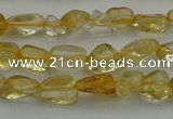 CCH672 15.5 inches 4*6mm - 5*8mm citrine gemstone chips beads