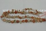 CCH680 15.5 inches 8*10mm - 13*18mm sunstone chips beads wholesale