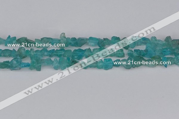 CCH703 15.5 inches 4*6mm - 6*8mm blue apatite chips beads