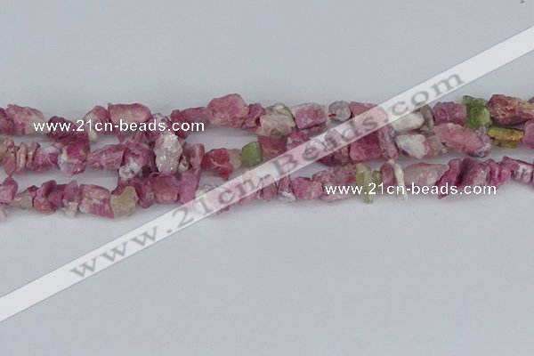 CCH706 15.5 inches 6*8mm - 10*14mm pink tourmaline chips beads