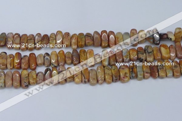 CCH711 15.5 inches 5*10mm - 5*15mm venus jasper chips beads