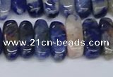 CCH714 15.5 inches 5*10mm - 5*15mm sodalite chips beads