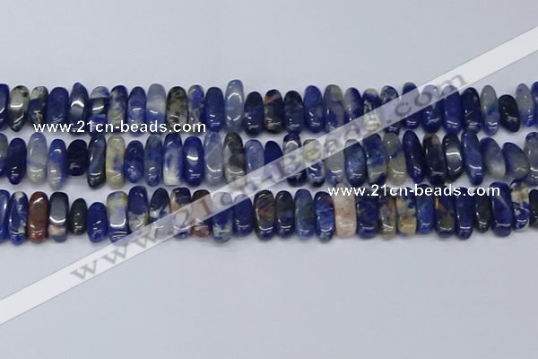 CCH714 15.5 inches 5*10mm - 5*15mm sodalite chips beads