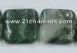 CCJ04 15.5 inches 25*25mm square natural African jade beads wholesale