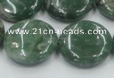 CCJ09 15.5 inches 25mm flat round natural African jade beads wholesale