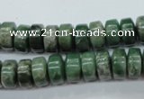 CCJ16 15.5 inches 6*10mm tyre natural African jade beads wholesale