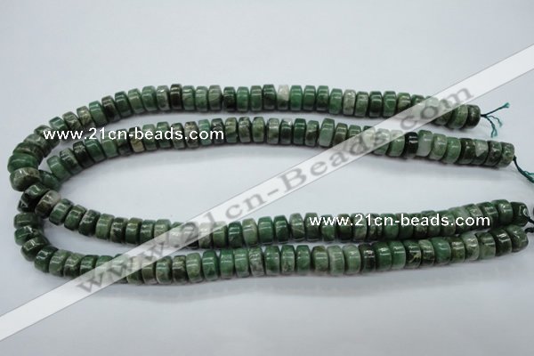 CCJ16 15.5 inches 6*10mm tyre natural African jade beads wholesale