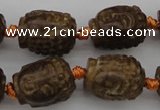 CCJ232 15.5 inches 13*18mm carved buddha China jade beads