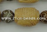 CCJ235 15.5 inches 22*28mm carved buddha China jade beads