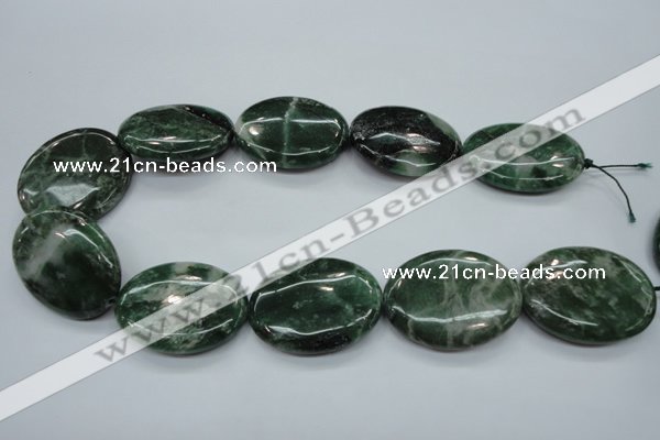 CCJ25 15.5 inches 30*40mm oval natural African jade beads wholesale