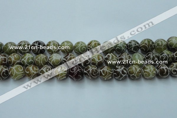 CCJ304 15.5 inches 12mm round China jade beads wholesale