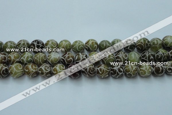 CCJ305 15.5 inches 14mm round China jade beads wholesale