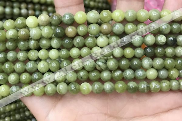 CCJ331 15.5 inches 6mm round green China jade beads wholesale