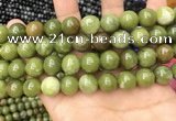 CCJ334 15.5 inches 12mm round green China jade beads wholesale