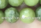 CCJ373 15.5 inches 12mm faceted round China jade beads wholesale