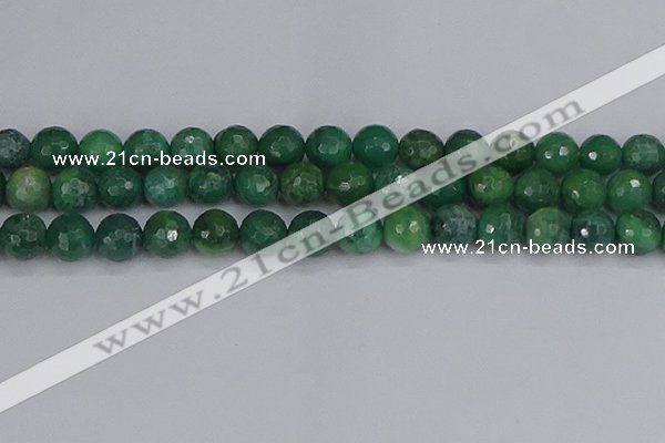 CCJ414 15.5 inches 12mm faceted round west African jade beads