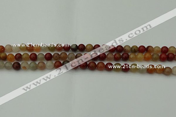 CCJ451 15.5 inches 6mm round colorful jasper beads wholesale