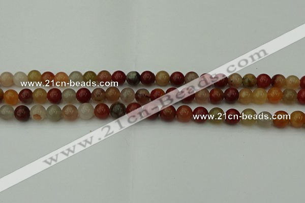 CCJ452 15.5 inches 8mm round colorful jasper beads wholesale