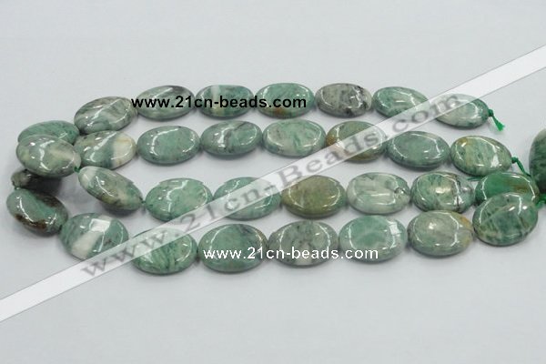 CCJ51 15.5 inches 18*25mm oval African jade gemstone beads