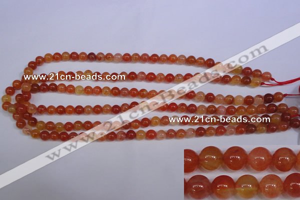 CCL02 15 inches 6mm round carnelian gemstone beads wholesale